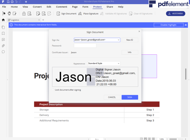 Lock Documents